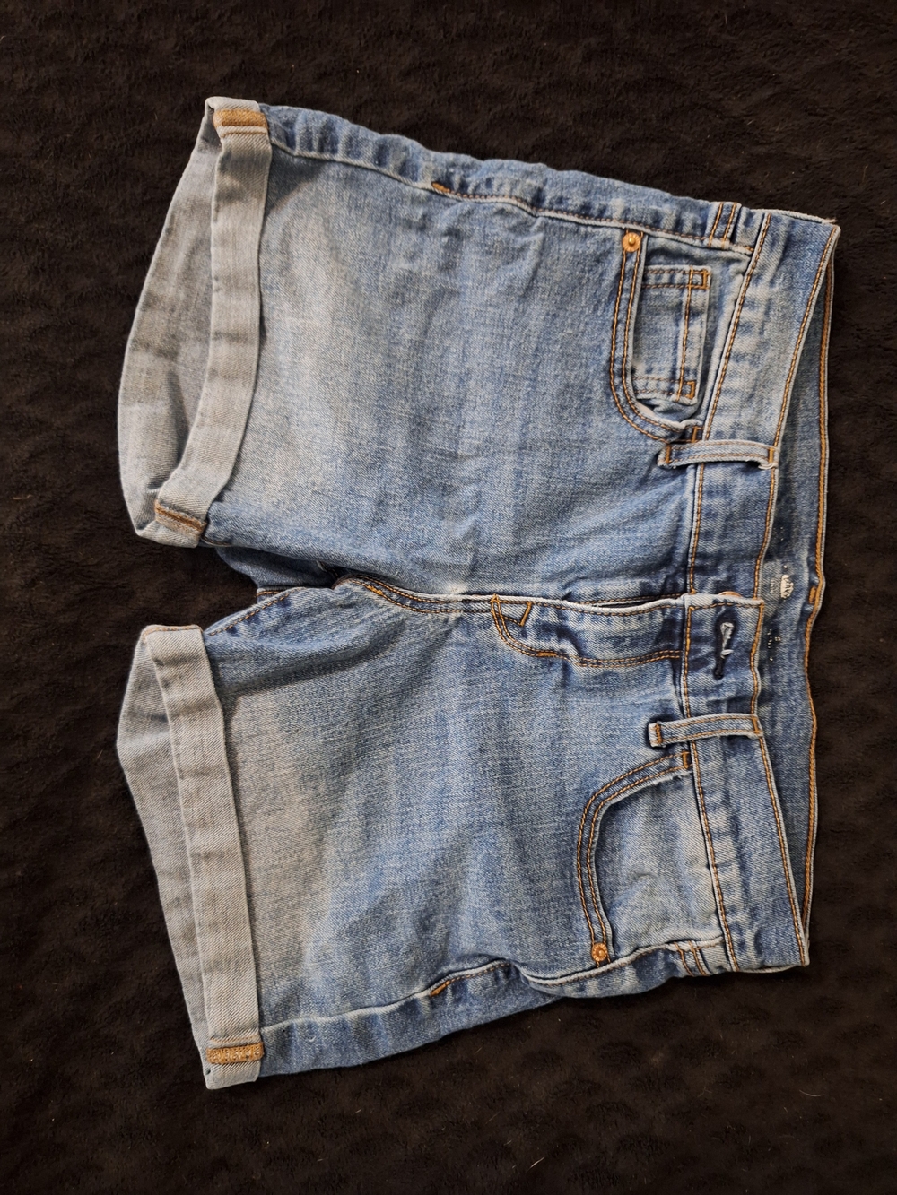 Old Navy Light Wash Denim Rolled-Hem Shorts